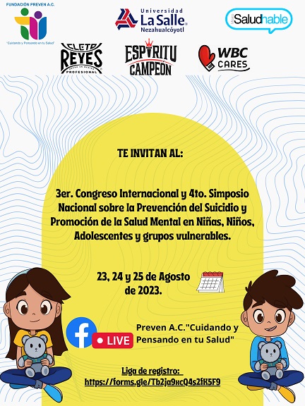 "3er. Congreso Internacional y 4to. Simposio Nacional sobre la Prevención del Suicidio