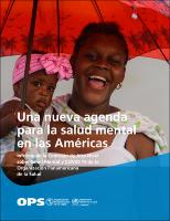 Una nueva agenda para la salud mental en las Américas. Informe de la Comisión de Alto Nivel sobre Salud Mental y COVID-19 de la Organización Panamericana de la Salud