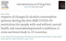 Impactos de los cambios en los patrones de consumo de alcohol durante las primeras restricciones COVID-19 de 2020
