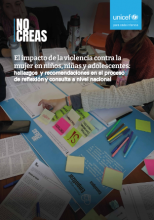 No Creas. El impacto de la violencia contra la mujer en niños, niñas y adolescentes